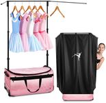 Dance Bag with Garment Rack and Curtain, 28" Glitter Dance Competition Bag