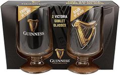 Guinness Embossed Stem Glass 2 Pack