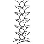 Amazon Basics Wine Rack, 12 Bottle, Black, 24.9 x 16 x 67.8 cm