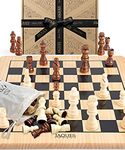 Jaques of London Wooden Chess Set | Classic Chess Board Game for Adults and Kids | Ideal Chess Set for Adults and Chess Board for Adults | Kids Chess Set | UK Family Company Since 1795