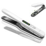 SUNMAY Voga Plus Ionic Cordless Hair Straightener and Curler, Flat Iron Hair Straightening with Fast Heating Ceramic Coating, Hair Straightener for Travel, USB Rechargeable Hair Iron Straightener
