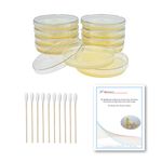 EZ BioResearch Bacteria Science Kit (II): Top Science Fair Project Kit. Prepoured LB-Agar Plates And CottonSwabs. Exclusive Free Science Fair Project E-Book Packed With Award Winning Experiments.