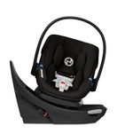 Cybex Aton G Swivel Infant Car Seat for Newborns 4–35 lbs, 180° Rotating Base for Easy Loading, SensorSafe, Anti-Rebound Base, Advanced Side-Impact Protection, Travel System Ready, Moon Black