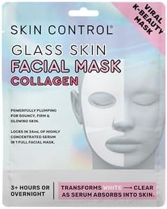 Skin Control Glass Skin Facial Mask Collagen - Hydrating Collagen Face Mask for Smooth, Radiant & Firm Skin