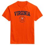 Ivysport Short Sleeve T-Shirt, 100% Cotton, Unisex, Heritage Logo, Color, NCAA Colleges …, Virginia - Navy, Small