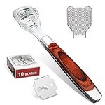 Foot Pedicure Care Kit, Foot Shaver Callus Remover for Feet with Foot File and 10 Blades, Callus Shaver for Removing Dead and Skin and Tough Skin