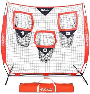 GoSports 6 x 6 ft Football Throwing Net - Red