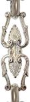 RCH Hardware CH-35-PN-3 Ornate Decorative Solid Brass Chain for Hanging, Lighting-Motif Unwelded Links (3 ft/1 Yard) (Polished Nickel)