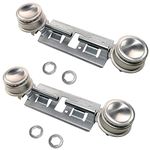 HQRP 2-Pack GAS Range Double Burner Assembly Kit Replacement for Hotpoint RGB508ES2 RGB508ET2AD RGB508ET2WH RGB508ET4WH RGB508PEF1WH RGB528ER2 RGB528ER3 RGB528ER4 RGB528ET1WW plus HQRP Coaster