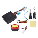 Motorcycle Anti Theft Security Alarm System, 12V Universal Motorcycle Alarm System Kit One Way Remote Control Waterproof Siren with 2 Remote Control for Motorbike Scooter