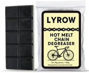 Lyrow Hot Melt Bike Chain Degreaser Wax Chips, 10 Pre Portioned Blocks Total 100g, Solvent Free Factory Grease Remover for Bicycle Chains, Quick and Professional Chain Wax Preparation