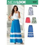 Simplicity Creative Patterns New Look 6287 Misses' Pull On Skirt in Four Lengths, A (10-12-14-16-18-20-22)