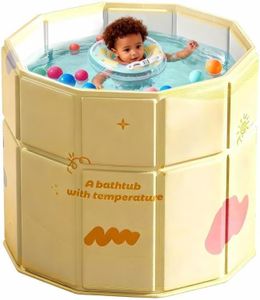 Portable Bathtub for Kids 27.5"x31.5" Collapsible Cold Plunge Bathtub Foldable No Installation Ice Bath Tub for Shower Stall, Bathroom Hot SPA Soaking Standing Tub
