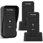 ChunHee Wireless Intercom Doorbell Chime for Home, Two-Way Talk Security System 3000ft/1000m, 2500mAh, 14 Chime, 4 Volume, 1 Doorbell & 2 Intercoms