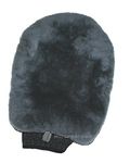 Lambs Wool & Mesh Bug Remover Car Wash Mitt Genuine Sheepskin (MC100)