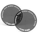 MHW-3BOMBER 51mm Espresso Puck Screen 2Pcs, 0.2mm Ultra-Thin Titanium Coated Reusable Coffee Filter, Compatible with 51mm Portafilter Baskets, Durable Metal Espresso Accessory,FG7048B-OS