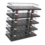 Milageto 1/64 Diorama Car Parking Lot Display Case, Diecast Car Garage, 5 Tiers Protective Acrylic Mini Model Car Storage Box