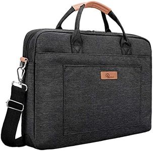 E-Tree 17.3 inch Laptop Sleeve Handbag for 17 to 17.3 Notebook Shock Proof Ultra Light Weight Oxford Laptop Shoulder Bag Computer Bag Briefcase Black