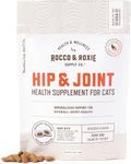 Rocco & Roxie Senior Cat Hip & Joint Supplements - Chicken Flavored Glucosamine Joint Supplement for Cats, Cat Arthritis Pain Relief, with Green Lipped Mussel, Made in USA, Over 300 Crunchy Chews