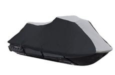 600 Denier Jet Ski PWC Cover fits Yamaha Wave Runner GP1300R 2003-2008 Black / Grey 2 Seater