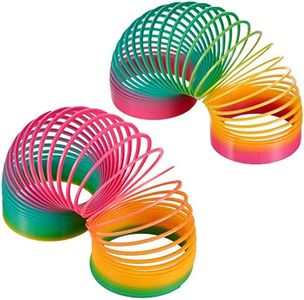 THE TWIDDLERS - 2 Grandes Muelles Gigantes (Slinky) de Colores Vibrantes - Regalos de Cumpleaños y Recompensas para Niños/Premios de Clase/Relleno de Piñata
