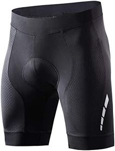 Souke Sports Men's Cycling Shorts Padded Bicycle Riding Half Pants Bike Biking Cycle Tights Black