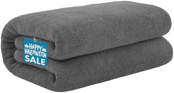 40x80 Inches Jumbo Size, Thick and Large 650 GSM Bath Sheet Cotton, Luxury Hotel & Spa Quality, Absorbent and Soft Decorative Kitchen and Bathroom Turkish Towels, Charcoal Grey