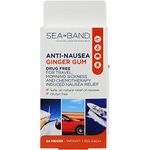 Sea-Band Anti-Nausea Ginger Gum, 24 Pieces