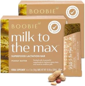 Boobie Bar Peanut Butter Lactation Bar | #1 Selling Lactation Snack Bars | Gluten Free & Vegan Lactation Snacks To Support Milk Supply Increase, 12 Bars (2 Boxes)