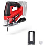 Einhell Power X-Change 18V Cordless Jigsaw - Battery Powered Electric Saw To Cut Wood, Plastic and Metal - TC-JS 18 Li Solo Jig-Saw Tool - Battery And Charger Not Included