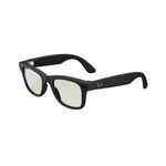 Meta Ray-Ban Smart Glasses, Wayfarer, Matte Black / G15 Green Transitions, Large