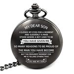 Gifts for Son from Mom Compass Hiking Waterproof, Son Gifts for Birthday Wedding Graduation Christmas Valentines Day (Gifts for Son B)