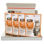 VETIQ Healthy Bites Hairball Relief Treats For Cats & Kittens 12+ Weeks, Tasty Supplements to Help Prevent & Remove Hairballs, 65 g (Pack of 4)