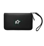 Little Earth 500901-STAR-BLCK: Dallas Stars Zip Organizer Wallet Pebble