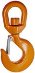 Indusco 47400961 Drop Forged Alloy Steel Swivel Eye Hook with Latch, 11 Ton Working Load Limit