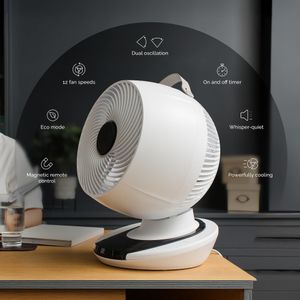 Meaco MeacoFan 1056 Air Circulator – Quiet Oscillating Desk Fan with Remote