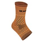 Bearhug Ankle Support for Men and Women - Ankle Brace for Sprained Ankle, Ligament Damage and Achilles Tendonitis Support - Bamboo Ankle Strap for Sports, Running, Gym, XL