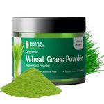 100% Organic Wheat Grass Powder | Organic Powder for Immunity, Energy, Detox and Skin Health | Vegan | For Men and Women