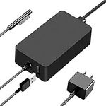 Surface Pro Charger Surface Laptop Charger 65W Compatible with Microsoft Surface Pro 3/4/5/6/7/X,Surface Laptop 1/2/3/4,Surface Go 1/2/3 & Surface Book with 6ft DC Power Cord