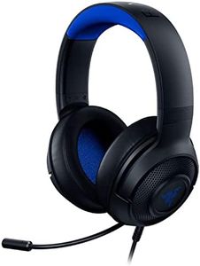 Razer Kraken X for Console - Wired Console Gaming Headset (Bendable Cardiod Microphone, Custom-Tuned 40mm Drivers, 3.5mm Connection, Oval Ear Cushions, Adjustable Headband) Black-Blue