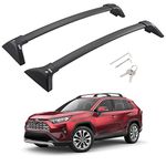 BougeRV Car Roof Rack Cross Bars for 2019-2023 RAV4 (Not Fit Adventure/TRD Off-Road) with Anti-Theft Lock, Aluminum Anti-Rust Cross Bar for Rooftop Cargo Carrier Luggage Kayak Canoe Bike