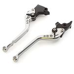 NICEDOLL CNC Clutch Brake Levers for 650 in TER cep tor Con tin ental INT 650 GT650 GT 650 Before 2022 Long Adjustable Silver