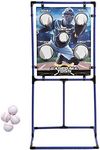 Sport Squad Target Toss Game Set - Choose Either Football Toss or Baseball Toss - Portable Indoor or Outdoor Design for Cookouts, Tailgates, or Backyard Fun - includes 4 Balls - Easy Assembly, multi