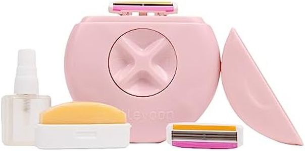 Alleyoop Portable Travel Razors For Women - Perfect For Touch Ups On-The-Go - Includes Refillable Blades, Moisturizing Bar & Water Spray Bottle - Safe For All/Sensitive Skin Types (Dusty Pink)