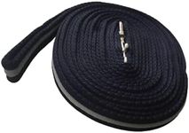 Cwell Equine Soft Cushion Horse Lunge Line Large Dog Training Lead 8 meter NAVY/GREY