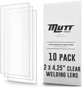 Mutt Tools 10 Pack of Clear Welding Lenses 2x4.25" – .04” Thick 2x4 Clear Welding Lens – Fits Most Standard Size Helmets, 2x4-1/4”