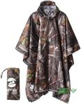 SaphiRose Hooded Rain Poncho Waterp