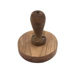 Earthvision High Quality Handcrafted Multi use Chapati Presser Roti Datta Press for Chapati Fruit Solid Wood Wooden Masher Dal Ghotni Wooden Handmade Potato Vegetable Pav Bhaji Masher Dia 3.93"
