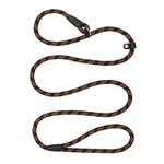 158 CM Slip Lead for Dogs, Durable Adjustable Nylon Training Lead Leash, Soft Slip Lead Traction Rope For Small and Medium Dogs (158 cm) black