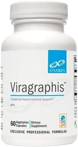 XYMOGEN Viragraphis - Powerful Short-Term Immune Health Support with Andrographis, Licorice Root + Indigowoad - Fast-Acting Cytokine Balance + Immune Support Supplement (60 Capsules)